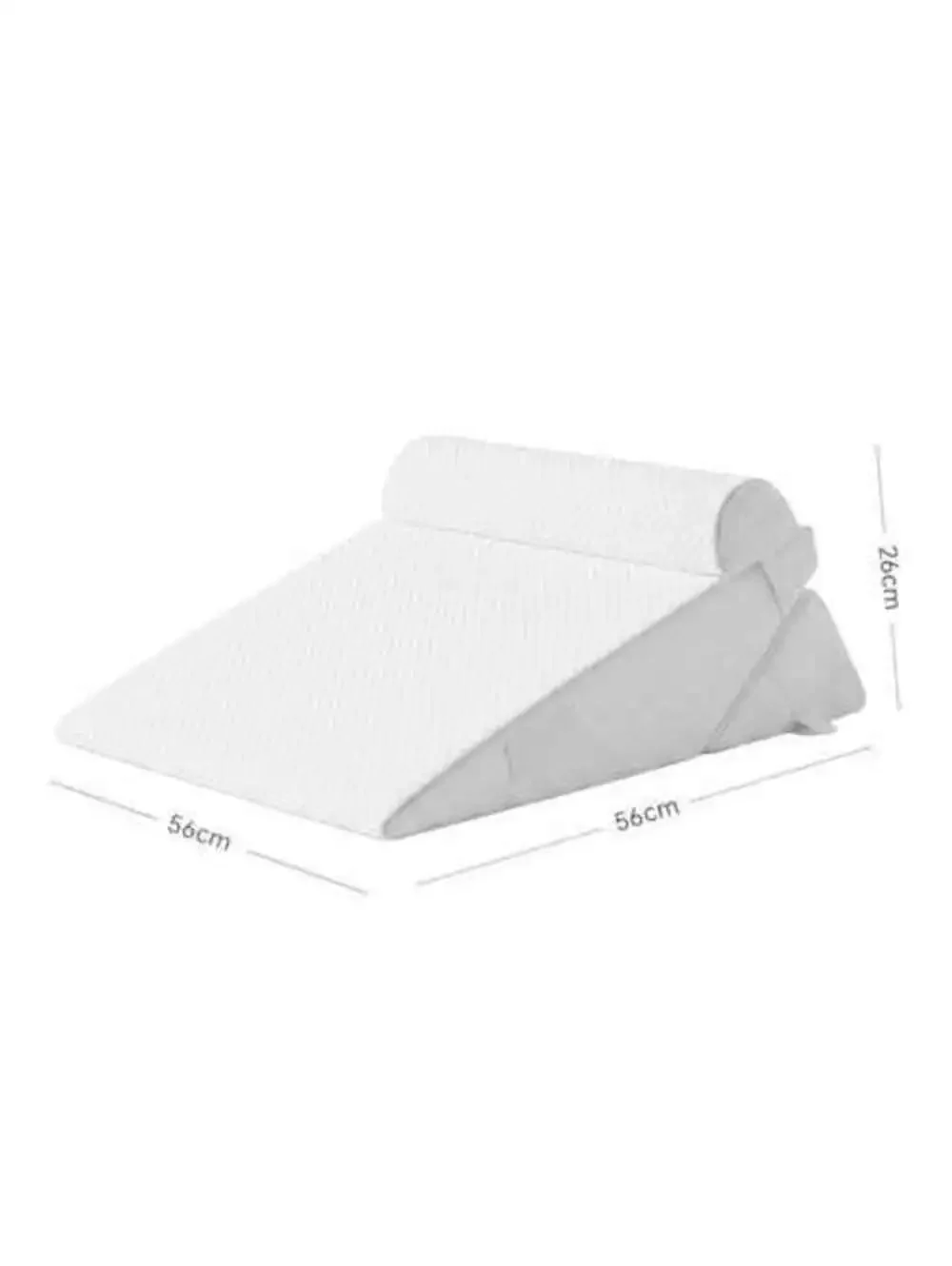 LOMAA 3-Piece Adjustable Memory Foam Bed Wedge Pillow Set with Removable Cover &